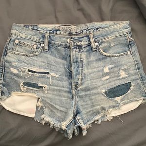 American Eagle ripped denim shorts